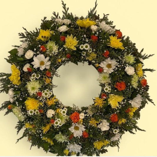 Fresh flower wreath